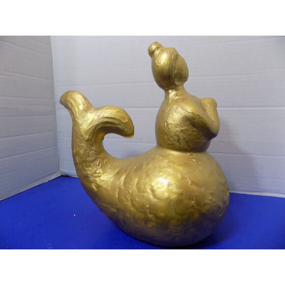 NEW Curvy Big Fat Beautiful Mermaid Figurine Coastal Nautical Decor - Picture 6 of 6